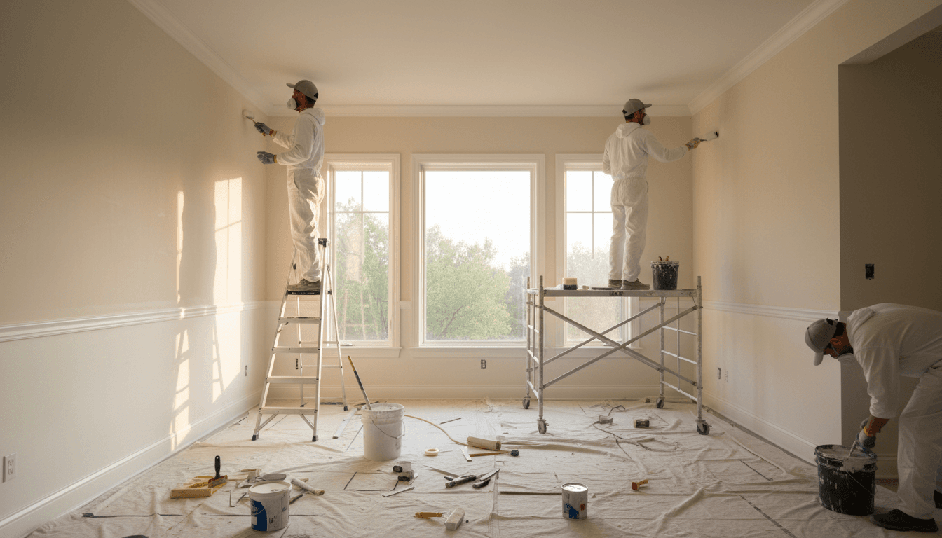 Interior painting and wall finishing